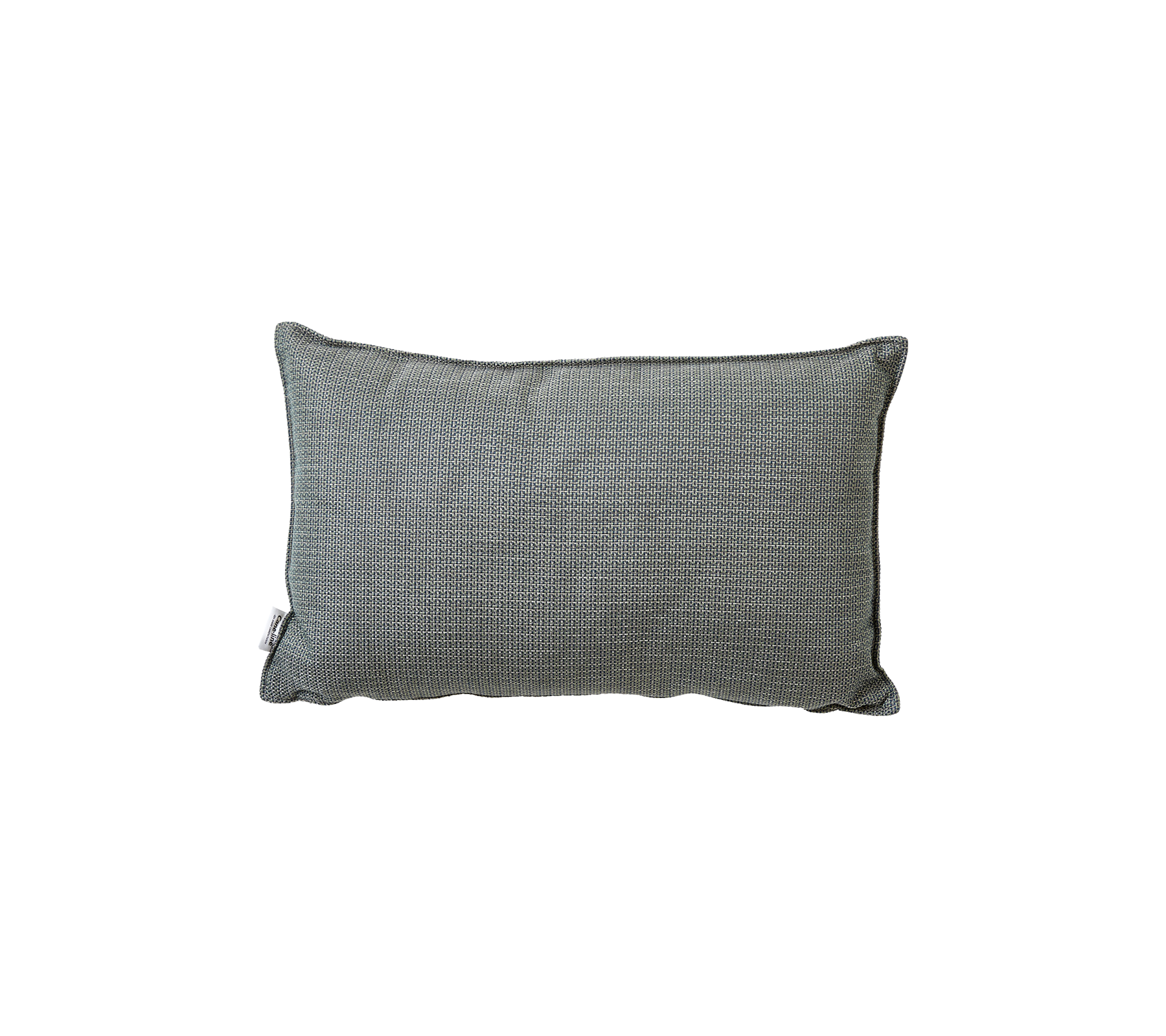 Textured rectangular cushion in a muted shade, featuring a subtle checkered pattern for a cozy touch.