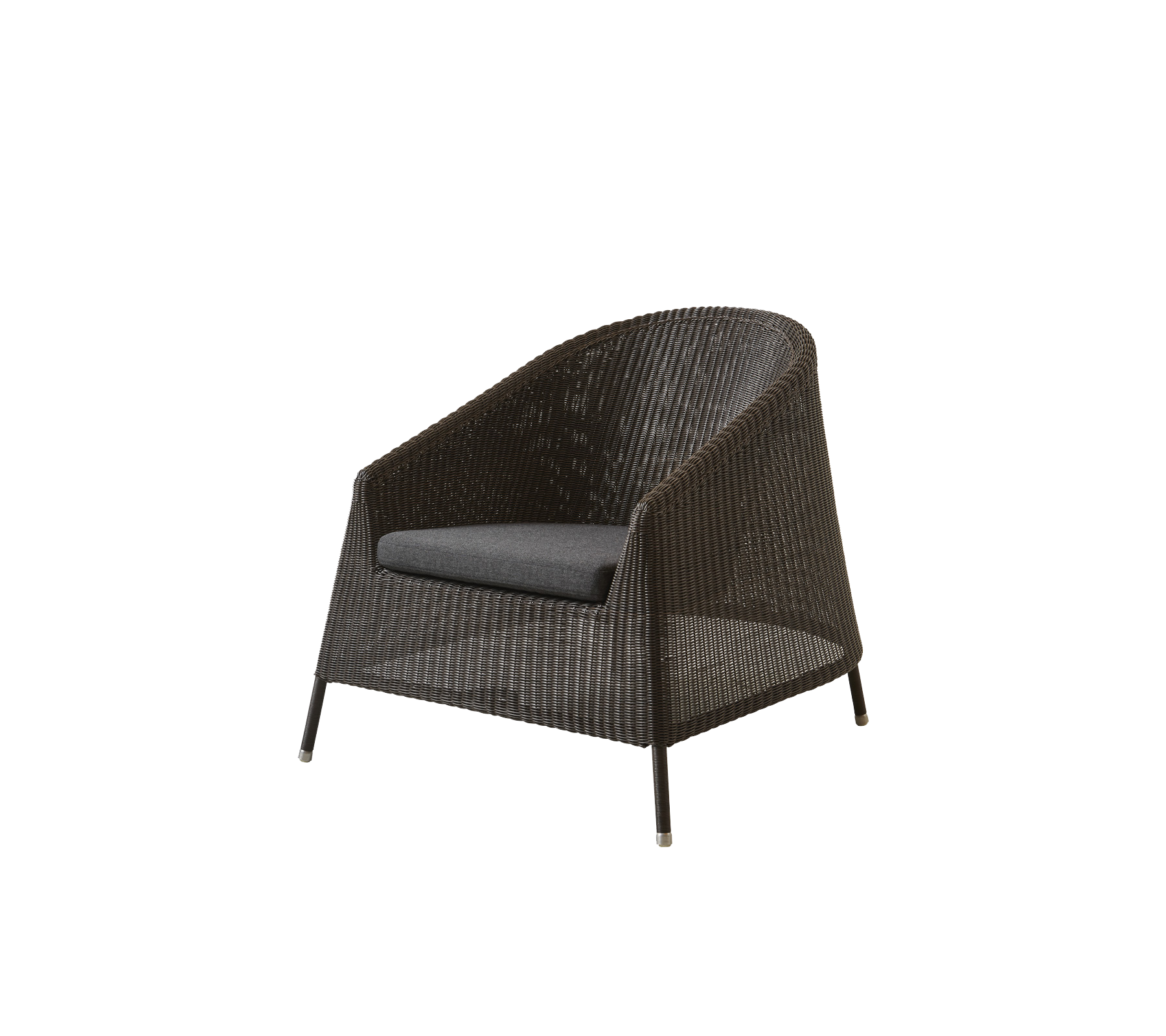 Stylish woven chair featuring a spacious seat and a comfortable cushion, perfect for relaxation and enhancing any space.