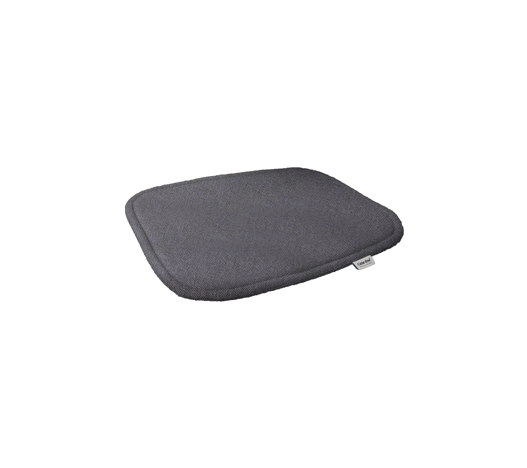 Grey cushioned seat pad designed for comfort and support, featuring a sleek rectangular shape. Ideal for office or home use. Model 7430Y1300.